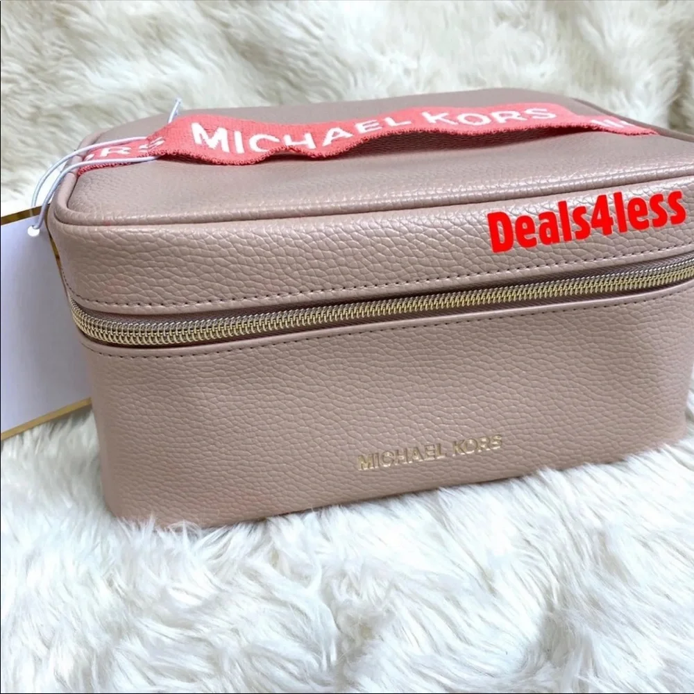 Michael Kors Pouch Cosmetic Bag Train Case Travel